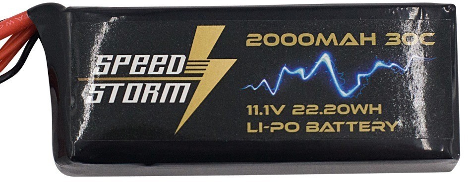 Аккумулятор Speed Storm Li-Po 11.1V 30C 2000 mAh разъем T-plug (Deans) (SS-3S2000-30-D)