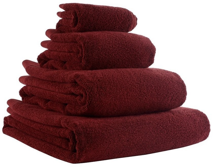 Полотенце для лица бордового цвета из коллекции essential, 30х50 см (63347)