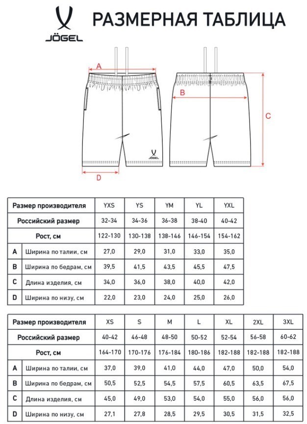 Шорты JOGEL ESSENTIAL Cotton Shorts, черный, детский (2122052)