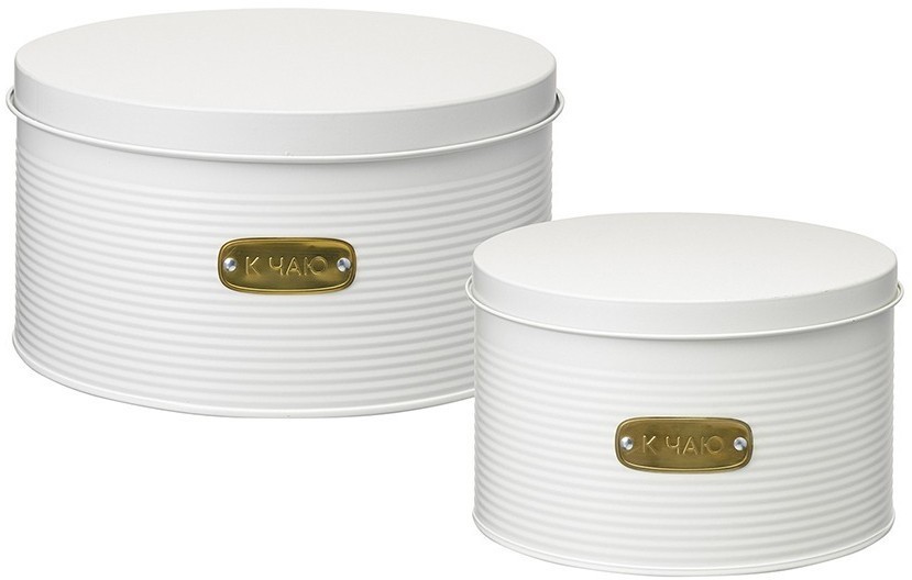 Набор банок для хранения сладостей irmel, молочные, 2 шт. (78405)