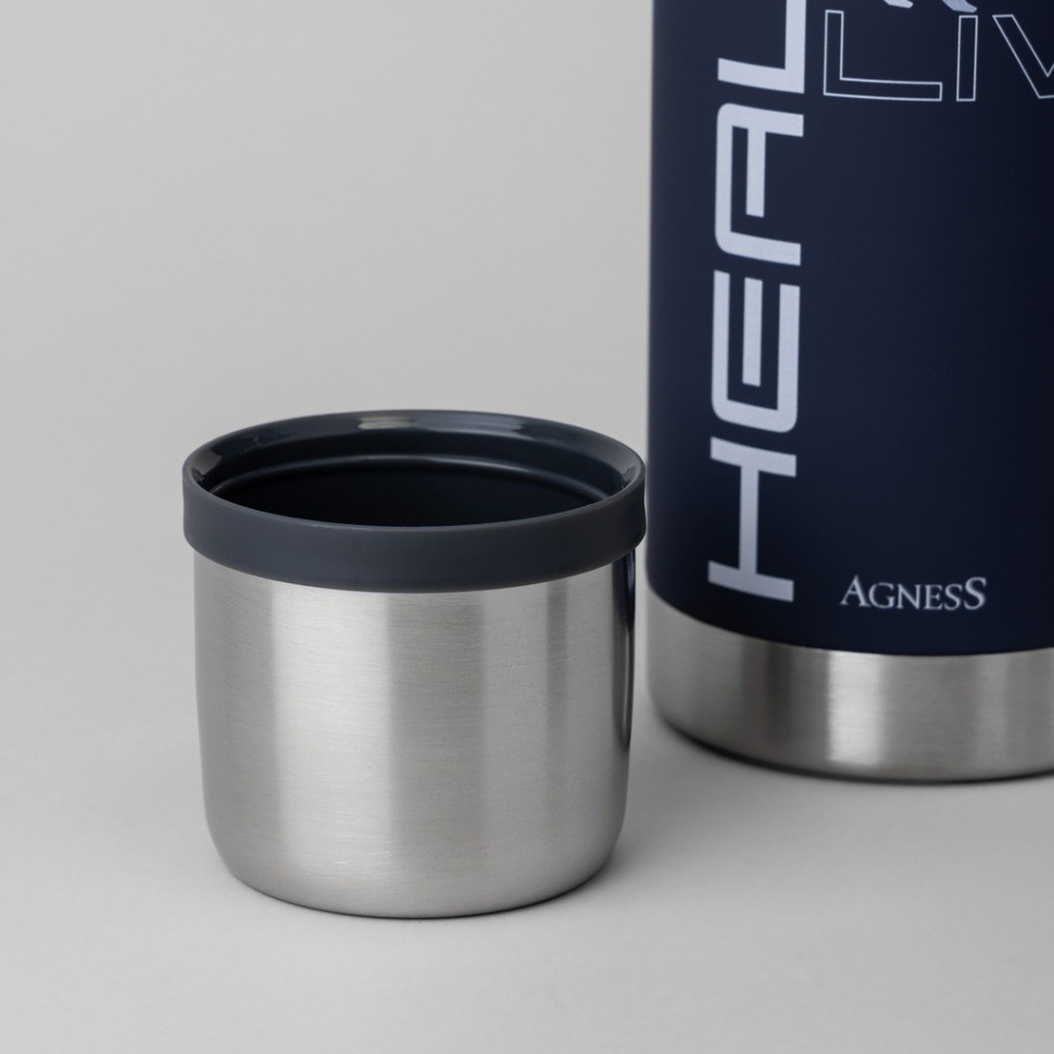 Термос healthy live 1000 мл, колба нерж.сталь 18/10 Agness (798-105)