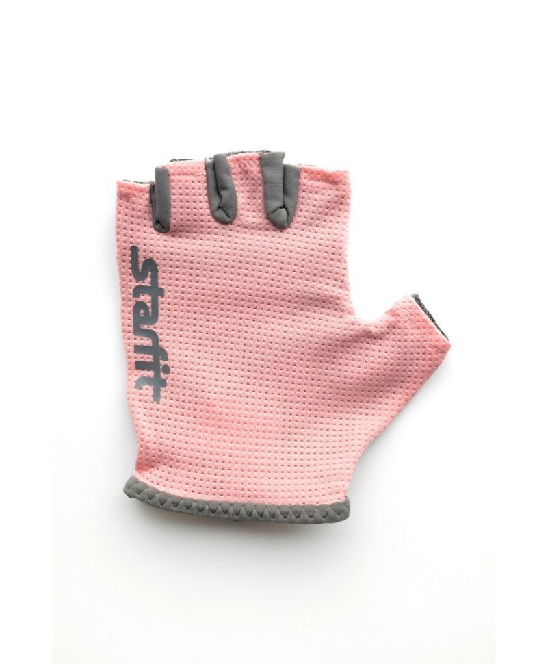 Перчатки для фитнеса SU-127, розовый/серый (654162)