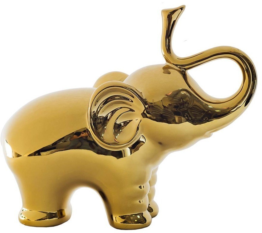 Статуэтка "Слон" золотая  25,5*9*21 (00002692)
