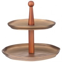 Ваза двухярусная bronco &quot;bronze&quot; 24,5*20,5 см (474-181)