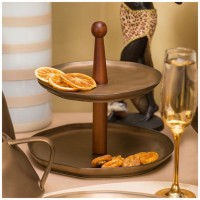 Ваза двухярусная bronco &quot;bronze&quot; 24,5*20,5 см (474-181)