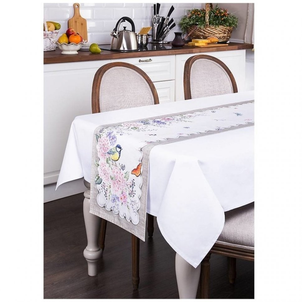 Дорожка на стол "каприз" 40х220см ,100% хлопок,твилл SANTALINO (850-712-3)