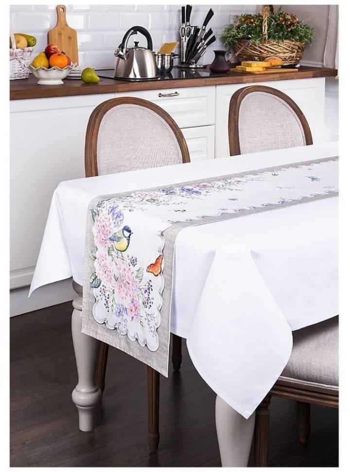 Дорожка на стол "каприз" 40х220см ,100% хлопок,твилл SANTALINO (850-712-3)