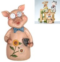 Светильник садовый на солнечных батарейках &quot;поросенок&quot; высота=24 см. Amsinck+Sell (644-502)