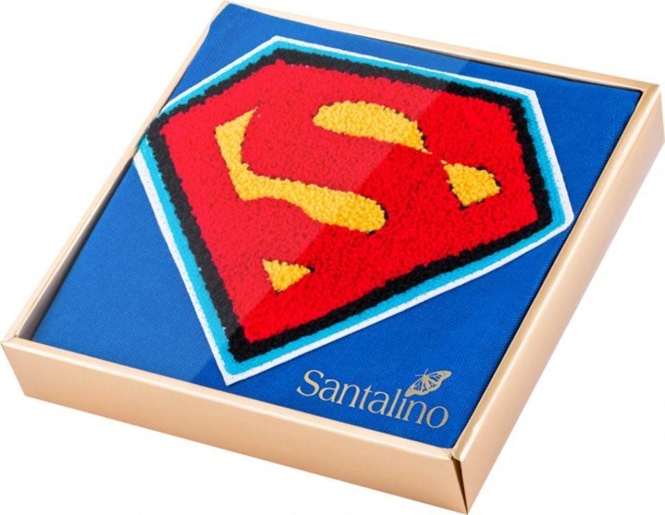 Фартук маленький декоративный "супермен" ,синий, 100% хлопок SANTALINO (850-604-55)