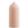 Свеча декоративная бежево-розового цвета из коллекции edge, 16,5 см (73477)