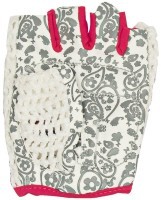 Перчатки для фитнеса SU-110, белый/розовый (165005)