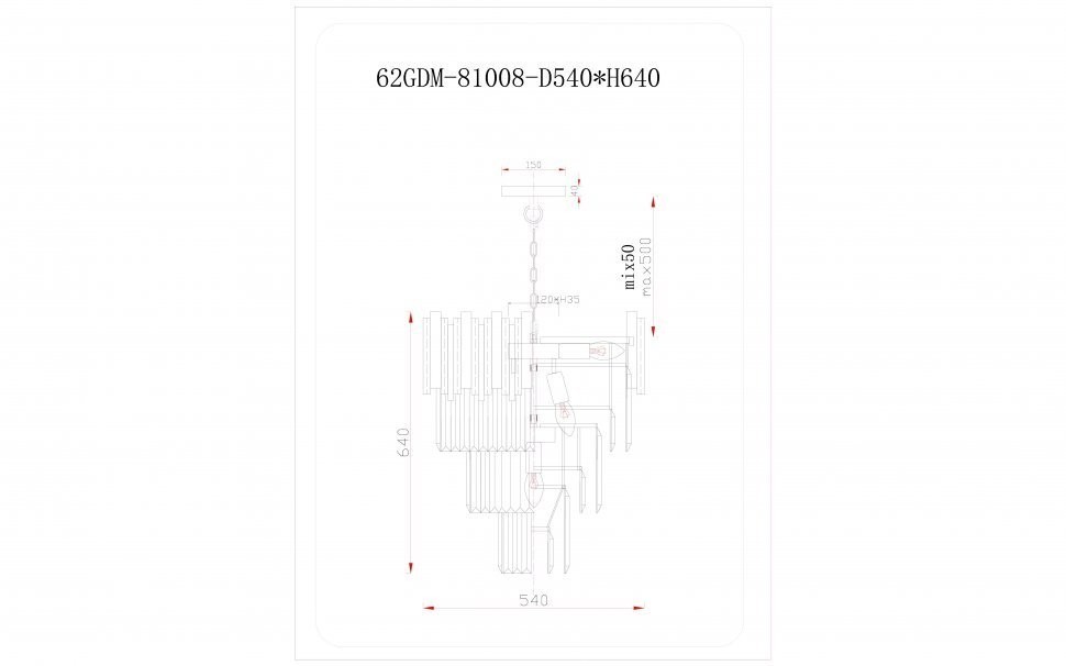 Люстра Vittoria S d54см h65см (TT-00002204)