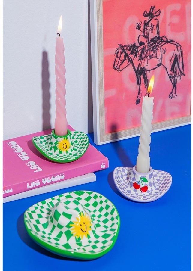 Подсвечник rodeo, cowboy hat, 4 см, лиловый (78591)