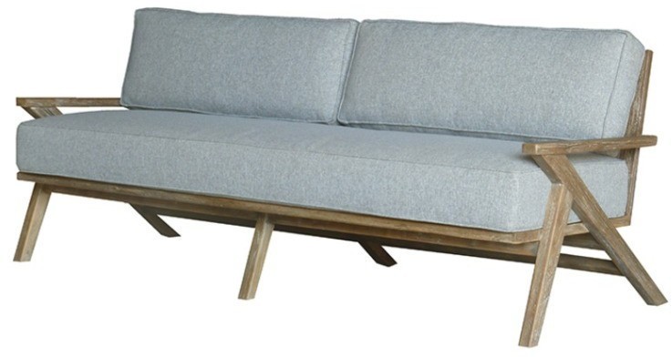 Диван ECS204, тик, текстиль, grey, ROOMERS FURNITURE