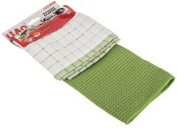 Комплект тряпок для уборки, 2 шт., микрофибра, 30*30 см, 30*40 см. без упак. (мал=30комп./кор=60ком LIAO (705-062)