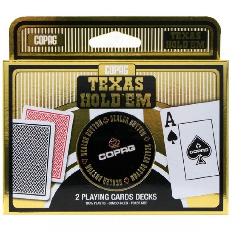 Карты "Copag Texas Holdem Double Metal" (33703)