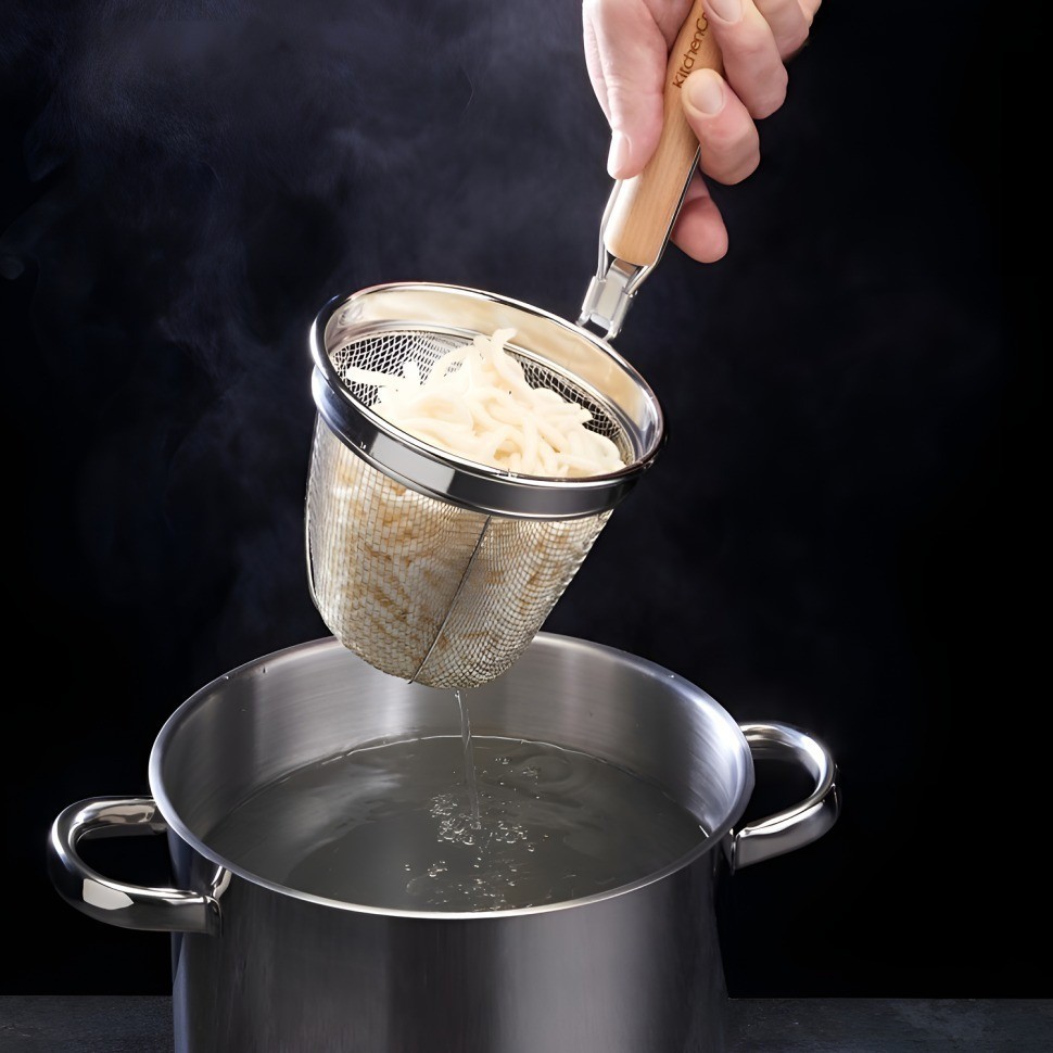 Сито для приготовления восточной лапши KitchenCraft World of Flavours из нерж/стали WFNOODLESTRN