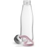 Бутылка стеклянная, 500 мл, розовая (72800)