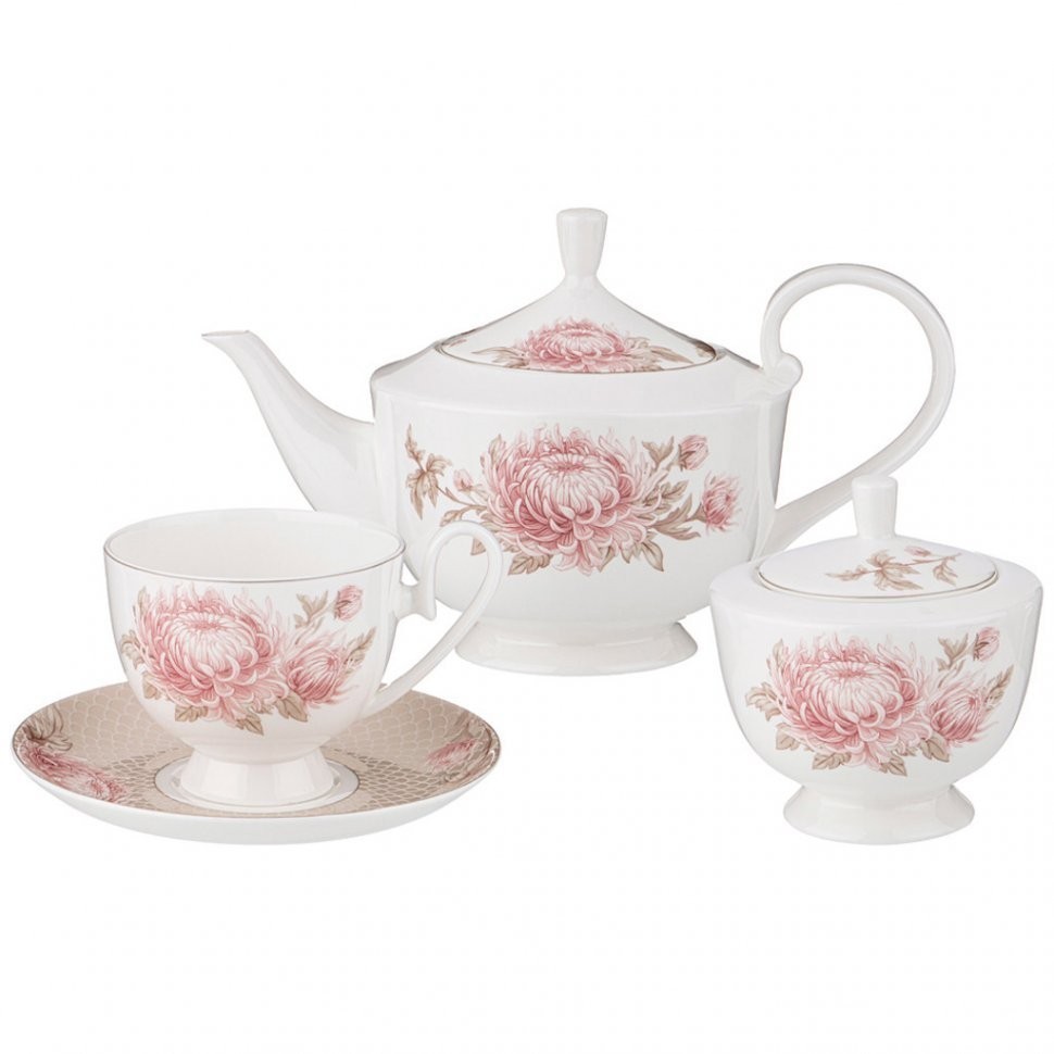 Чайный сервиз lefard "астра" на 6 пер. 14 пр. 1200/320/250 мл (415-2247)
