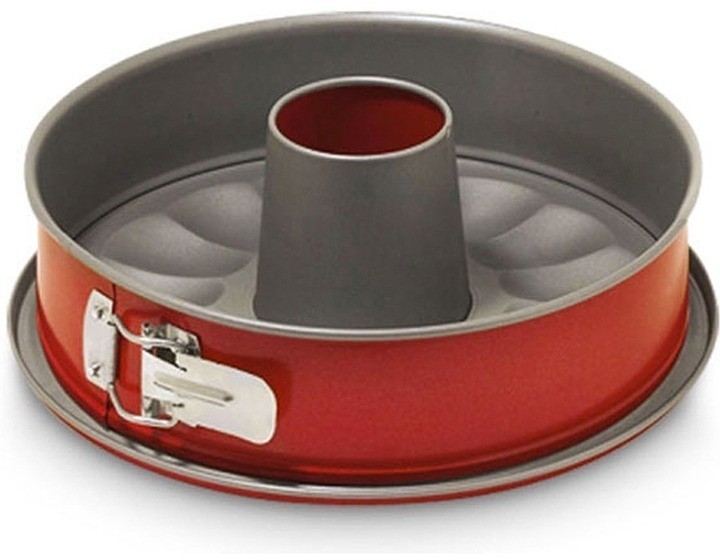 Форма для кекса разъёмная красная с 2 основаниями 26 см. Guardini 50026HGNAM
