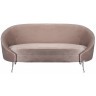 Диван двухместный Dario, велюр бежевый 165*81*76см с кантом (TT-00011559)