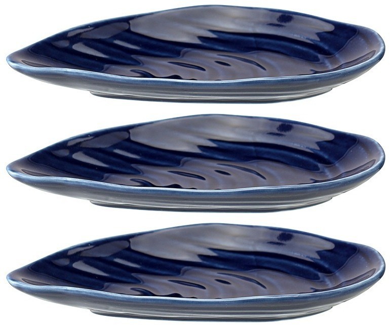 Набор для сервировки oyster shell синего цвета из коллекции sea treasures (78785)