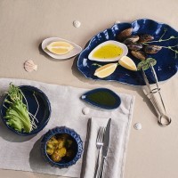 Набор для сервировки oyster shell синего цвета из коллекции sea treasures (78785)