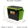 Ящик для зимней рыбалки Helios FishBox односекционный 19л зеленый (70115)