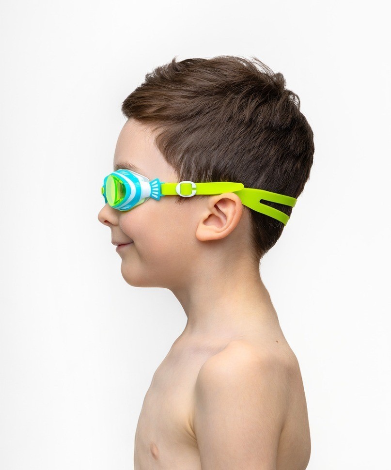 Очки для плавания 25DEGREES Poseidon Blue/Lime, детский (2109206)