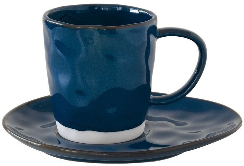 Чашка с блюдцем Interiors синяя, 0,25 л - EL-R2016/INTB Easy Life