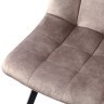 Набор из 4 стульев chilli, винтажный велюр, серо-коричневые (74197)