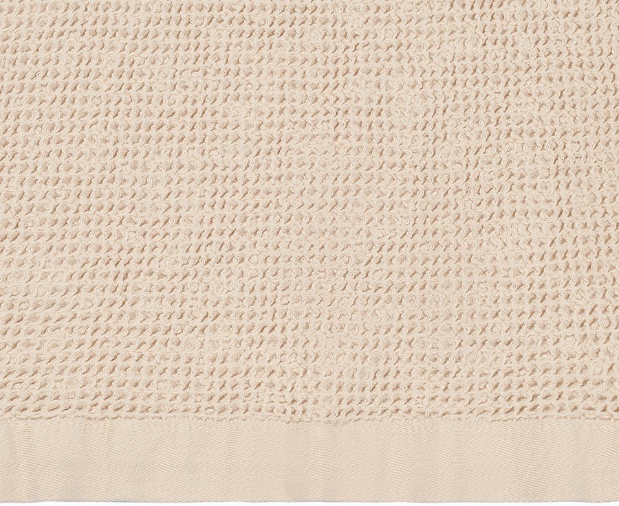 Полотенце для лица из умягченной вафли кремового цвета из коллекции essential, 30x30 см (79182)