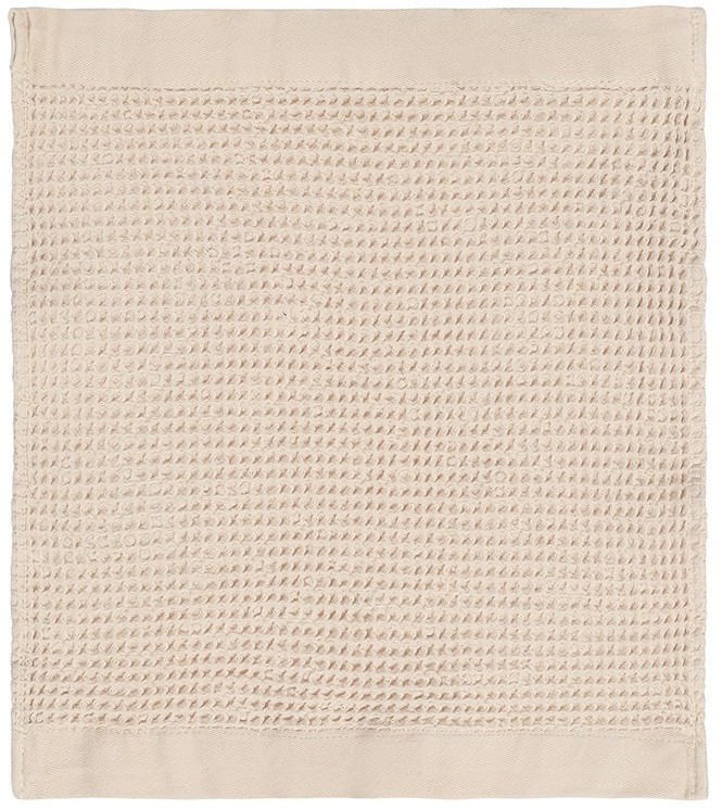 Полотенце для лица из умягченной вафли кремового цвета из коллекции essential, 30x30 см (79182)