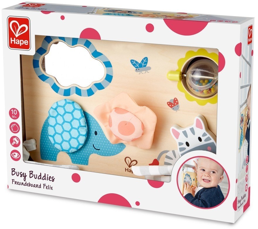 Серия Пастель - Развивающая игрушка для новорожденных "Друзья" (E8517_HP)