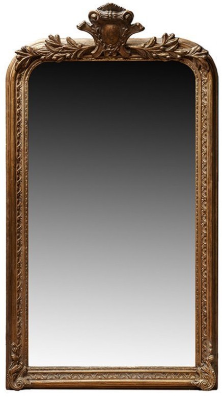 Зеркало MirrorMR04, Массив дерева, brass/brown, ROOMERS FURNITURE