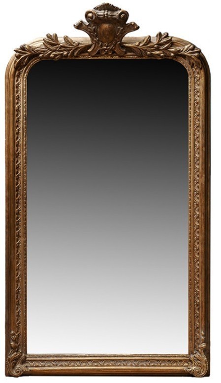 Зеркало MirrorMR04, Массив дерева, brass/brown, ROOMERS FURNITURE