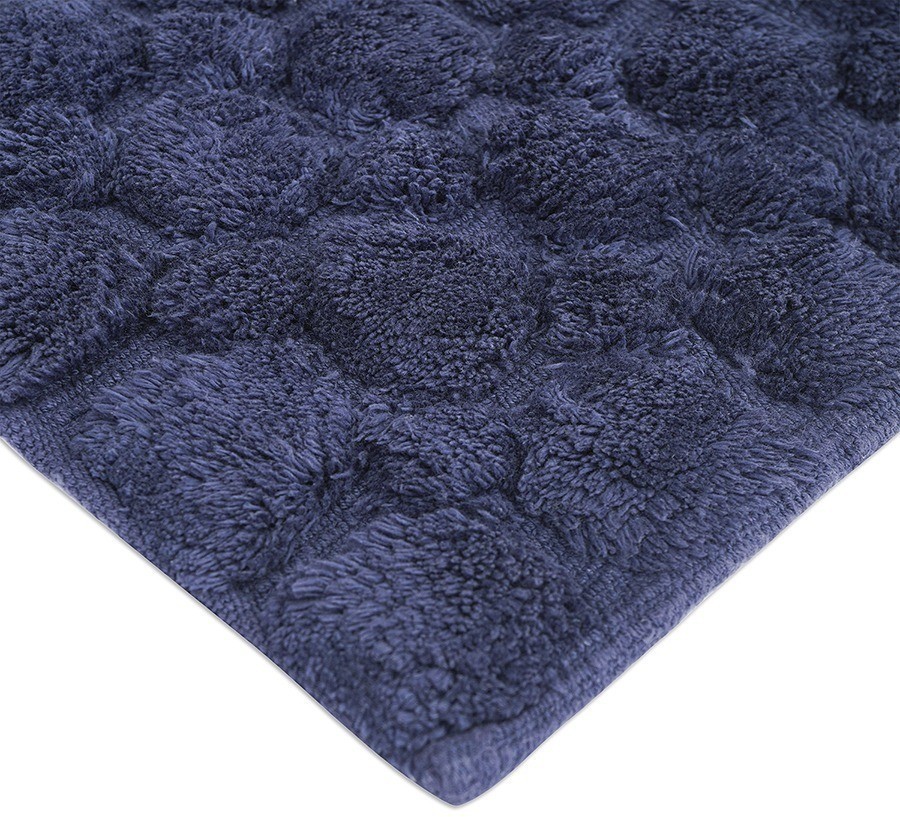 Коврик для ванной bubbles темно-синего цвета из коллекции essential, 50х80 см (76138)