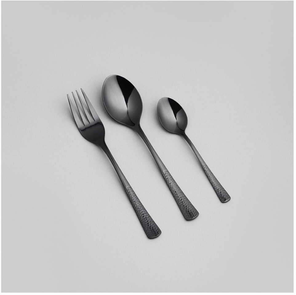 Набор столовых приборов vento agness 12 пр., пвд покрытие, цвет: черный (1000-006)