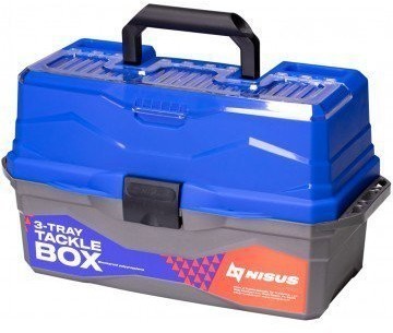 Ящик для снастей Nisus Tackle Box трехполочный синий N-TB-3-B (67180)