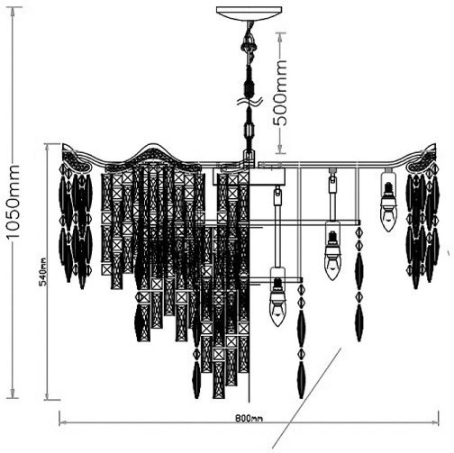 Люстра подвесная D80см (TT-00011953)