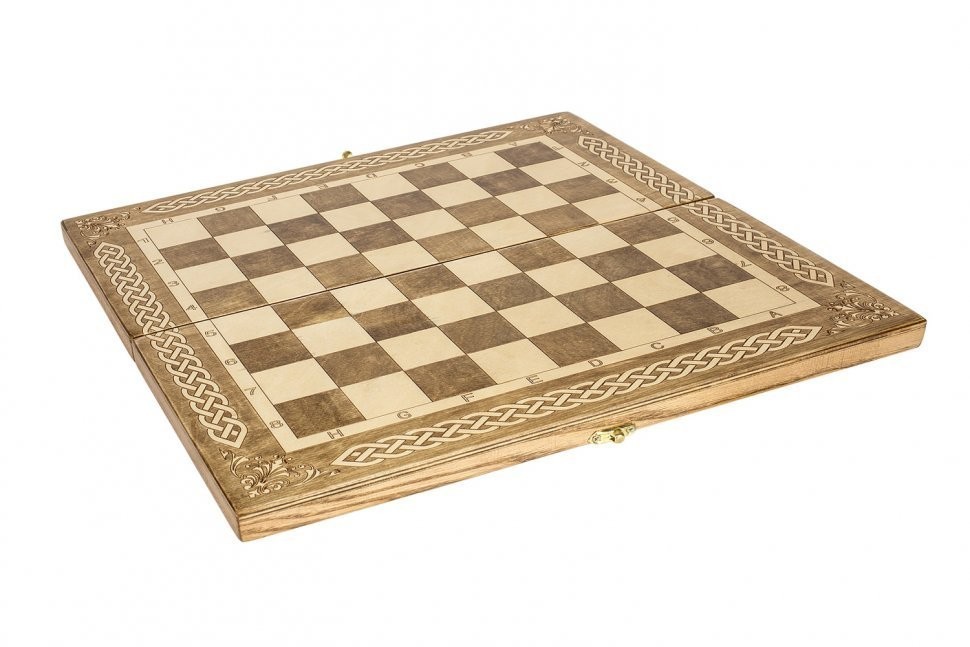 Шахматная доска "Амбассадор" 40 см, ясень, Partida (64129)