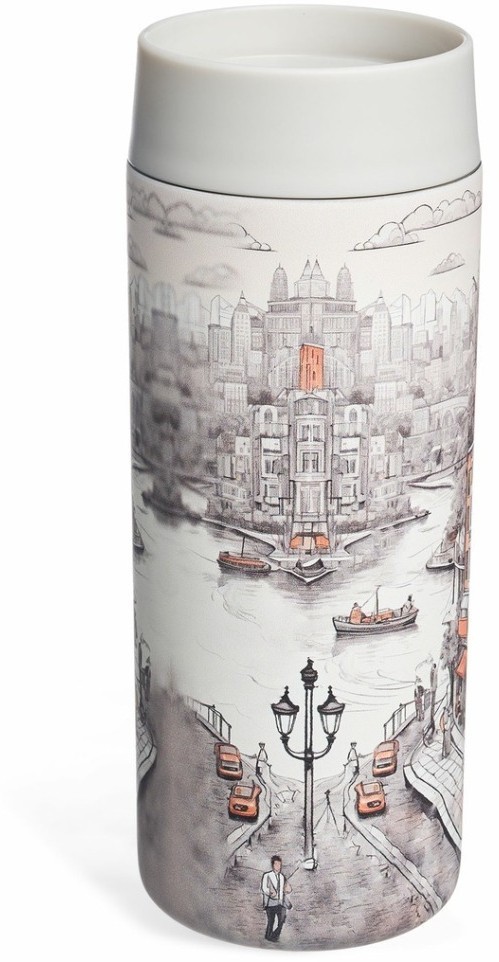 Термокружка город 350 мл, колба нерж.сталь 18/10 Agness (798-113)