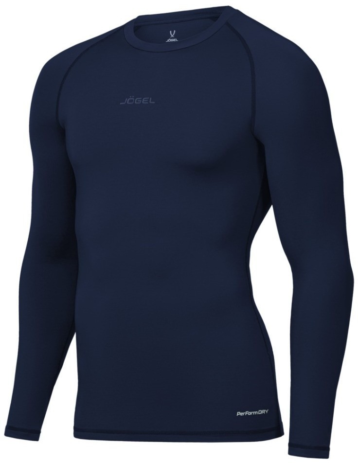 Футболка компрессионная с длинным рукавом JÖGEL PerFormDRY Baselayer Tee LS 2, темно-синий (2117467)