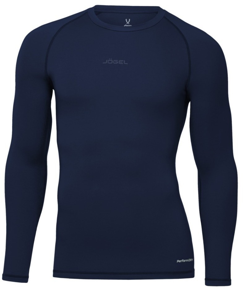 Футболка компрессионная с длинным рукавом JÖGEL PerFormDRY Baselayer Tee LS 2, темно-синий (2117467)