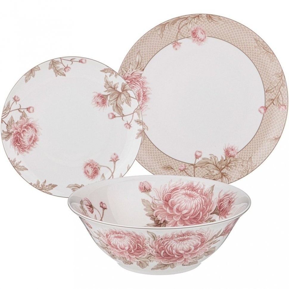 Сервиз столовый lefard "white flower" на 6 пер. 23 пр. (415-2240)