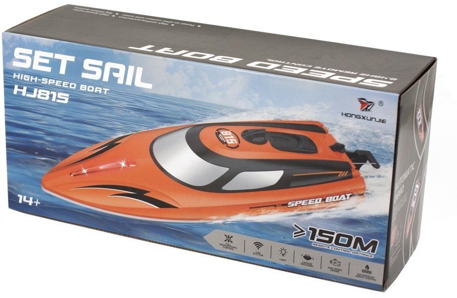 Радиоуправляемый катер SET SAIL (36 см, 25 км/ч) (HJ815-ORANGE)