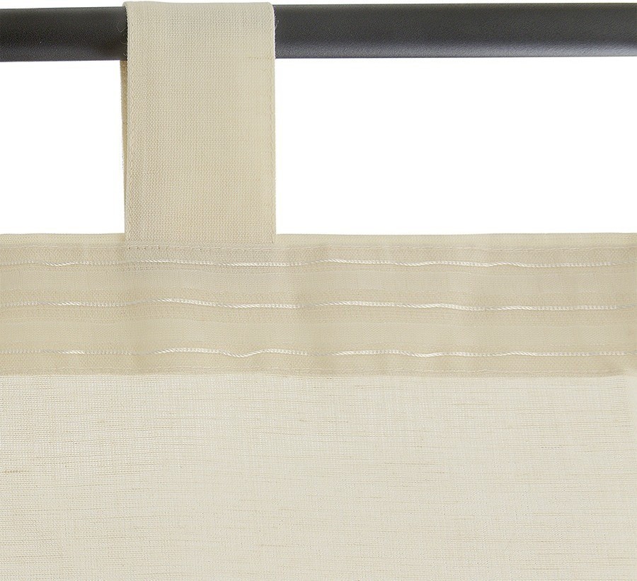 Штора из хлопка двойная базовая бежевого цвета из коллекции essential, 150х290 см (76969)