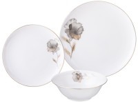 Набор посуды lefard "inspiration" золотой цветок на 4 пер. 12 пр. (422-147)