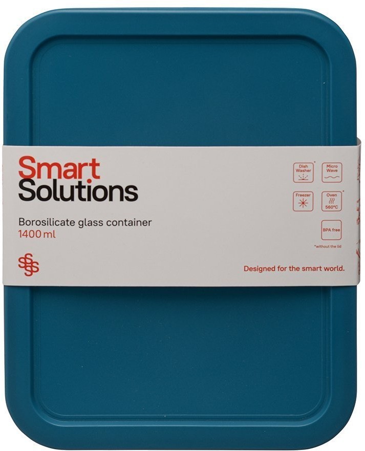 Контейнер для запекания и хранения smart solutions, 1400 мл, темно-синий (71115)