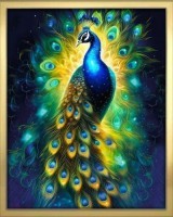 Картина ПАВЛИН с кристаллами Swarovski (3078)